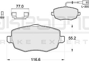 Akebono AN-4464WKE - Komplet Pločica, disk-kočnica www.molydon.hr