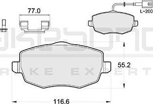 Akebono AN-4464WK - Komplet Pločica, disk-kočnica www.molydon.hr