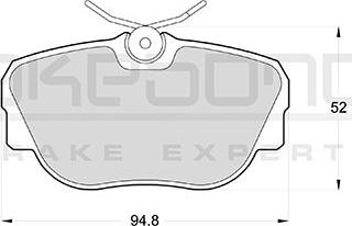 Akebono AN-4417KE - Komplet Pločica, disk-kočnica www.molydon.hr