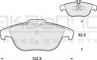 Akebono AN-4475KE - Komplet Pločica, disk-kočnica www.molydon.hr