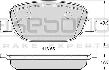 Akebono AN-4516K - Komplet Pločica, disk-kočnica www.molydon.hr