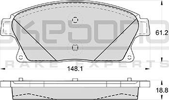 Akebono AN-4646WKE - Komplet Pločica, disk-kočnica www.molydon.hr