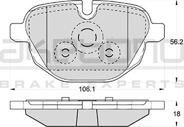 Akebono AN-4643K - Komplet Pločica, disk-kočnica www.molydon.hr