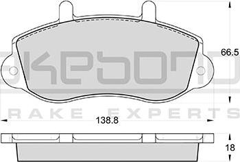 Akebono AN-4637K - Komplet Pločica, disk-kočnica www.molydon.hr