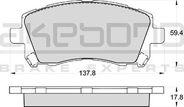 Akebono AN-463WK - Komplet Pločica, disk-kočnica www.molydon.hr