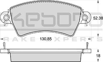 Akebono AN-4054KE - Komplet Pločica, disk-kočnica www.molydon.hr