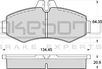 Akebono AN-4055KE - Komplet Pločica, disk-kočnica www.molydon.hr