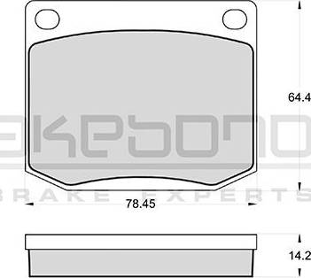 Akebono AN-4069K - Komplet Pločica, disk-kočnica www.molydon.hr