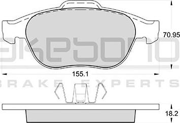 Akebono AN-4060KE - Komplet Pločica, disk-kočnica www.molydon.hr