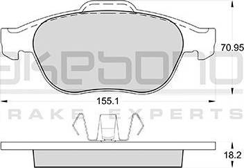 Akebono AN-4060K - Komplet Pločica, disk-kočnica www.molydon.hr