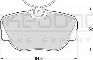 Akebono AN-4082K - Komplet Pločica, disk-kočnica www.molydon.hr