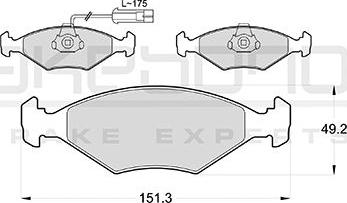 Akebono AN-4034WKE - Komplet Pločica, disk-kočnica www.molydon.hr