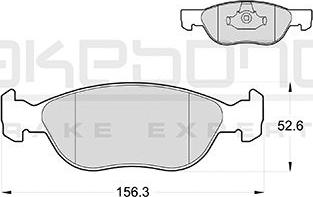 Akebono AN-4029KE - Komplet Pločica, disk-kočnica www.molydon.hr