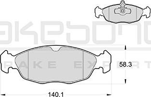 Akebono AN-4025KE - Komplet Pločica, disk-kočnica www.molydon.hr