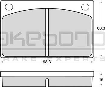 Akebono AN-4075K - Komplet Pločica, disk-kočnica www.molydon.hr