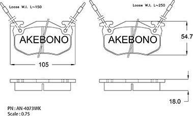 Akebono AN-4073WK - Komplet Pločica, disk-kočnica www.molydon.hr