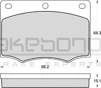 Akebono AN-4151KE - Komplet Pločica, disk-kočnica www.molydon.hr