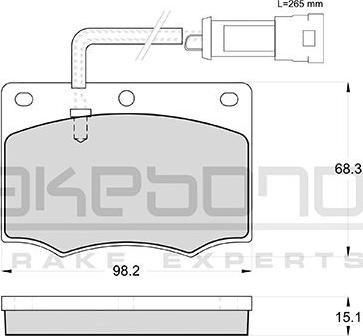 Akebono AN-4161WKE - Komplet Pločica, disk-kočnica www.molydon.hr