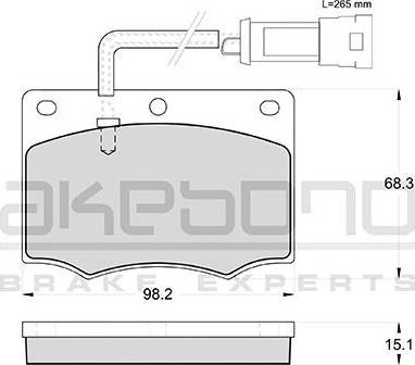 Akebono AN-4161WK - Komplet Pločica, disk-kočnica www.molydon.hr