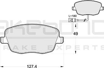 Akebono AN-4100WKE - Komplet Pločica, disk-kočnica www.molydon.hr