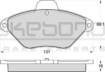 Akebono AN-4108WK - Komplet Pločica, disk-kočnica www.molydon.hr