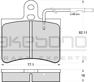 Akebono AN-4115WKE - Komplet Pločica, disk-kočnica www.molydon.hr