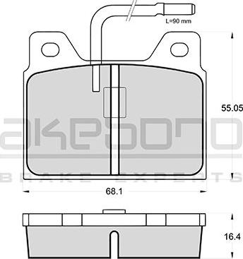 Akebono AN-4111WKE - Komplet Pločica, disk-kočnica www.molydon.hr