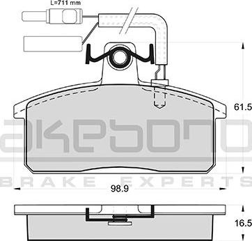 Akebono AN-4189WKE - Komplet Pločica, disk-kočnica www.molydon.hr