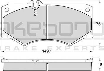 Akebono AN-4180K - Komplet Pločica, disk-kočnica www.molydon.hr