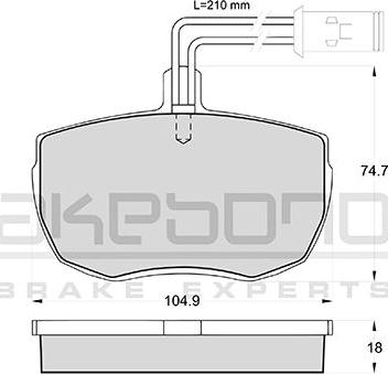 Akebono AN-4181WKE - Komplet Pločica, disk-kočnica www.molydon.hr