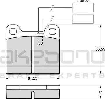 Akebono AN-4182WK - Komplet Pločica, disk-kočnica www.molydon.hr