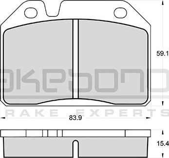 Akebono AN-4135KE - Komplet Pločica, disk-kočnica www.molydon.hr