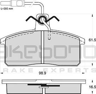 Akebono AN-4174WK - Komplet Pločica, disk-kočnica www.molydon.hr