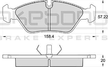 Akebono AN-4176KE - Komplet Pločica, disk-kočnica www.molydon.hr