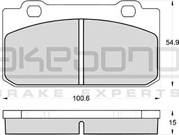 Akebono AN-4171WKE - Komplet Pločica, disk-kočnica www.molydon.hr