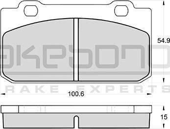 Akebono AN-4171WK - Komplet Pločica, disk-kočnica www.molydon.hr