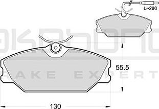 Akebono AN-4396WKE - Komplet Pločica, disk-kočnica www.molydon.hr