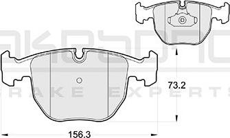 Akebono AN-4349KE - Komplet Pločica, disk-kočnica www.molydon.hr