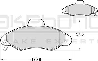 Akebono AN-4354WKE - Komplet Pločica, disk-kočnica www.molydon.hr