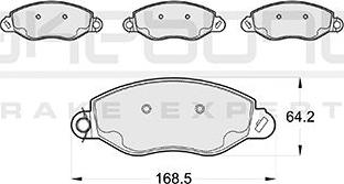 Akebono AN-4356KE - Komplet Pločica, disk-kočnica www.molydon.hr