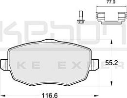 Akebono AN-4365KE - Komplet Pločica, disk-kočnica www.molydon.hr