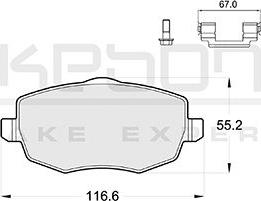 Akebono AN-4366KE - Komplet Pločica, disk-kočnica www.molydon.hr