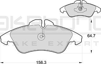 Akebono AN-4309KE - Komplet Pločica, disk-kočnica www.molydon.hr