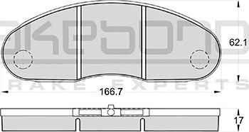 Akebono AN-4245KE - Komplet Pločica, disk-kočnica www.molydon.hr