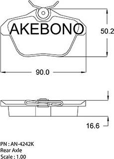 Akebono AN-4242K - Komplet Pločica, disk-kočnica www.molydon.hr