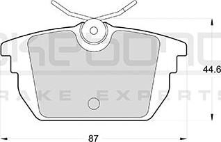 Akebono AN-4255KE - Komplet Pločica, disk-kočnica www.molydon.hr