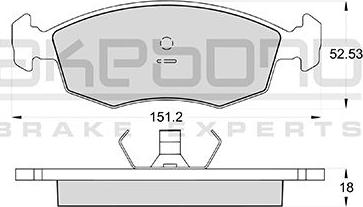 Akebono AN-4203KE - Komplet Pločica, disk-kočnica www.molydon.hr