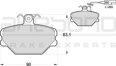 Akebono AN-4214WKE - Komplet Pločica, disk-kočnica www.molydon.hr