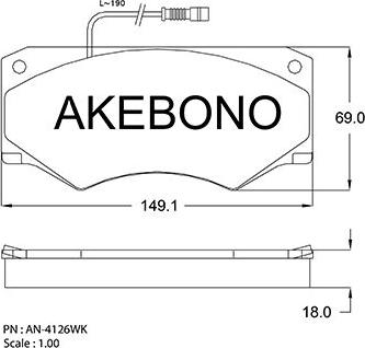 Akebono AN-4216WK - Komplet Pločica, disk-kočnica www.molydon.hr