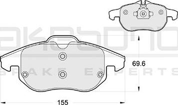 Akebono AN-4288K - Komplet Pločica, disk-kočnica www.molydon.hr